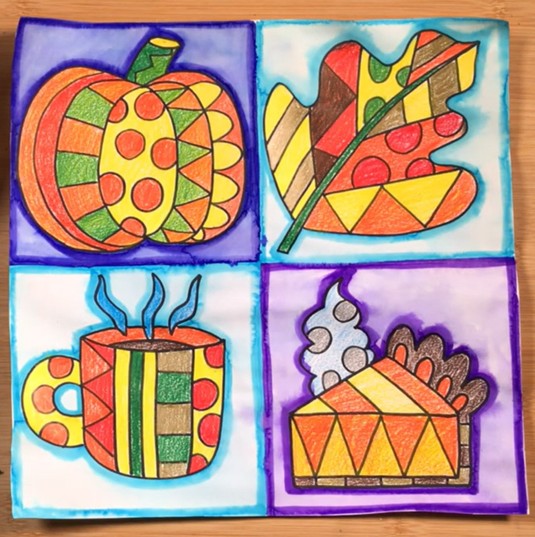 Image of Colorful Fall Objects